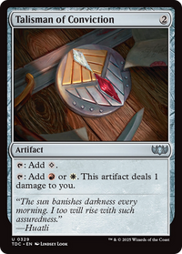 Talisman of Conviction (TDC-329) - Commander: Tarkir: Dragonstorm