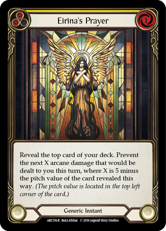 Eirina's Prayer (Yellow) [ARC174-R] (Arcane Rising) 1st Edition Normal - POKÉ JEUX