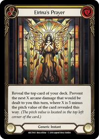 Eirina's Prayer (Yellow) [ARC174-R] (Arcane Rising) 1st Edition Normal - POKÉ JEUX