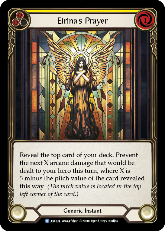 Eirina's Prayer (Yellow) [U-ARC174] (Arcane Rising Unlimited) Unlimited Rainbow Foil - POKÉ JEUX