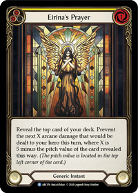 Eirina's Prayer (Yellow) [U-ARC174] (Arcane Rising Unlimited) Unlimited Rainbow Foil - POKÉ JEUX