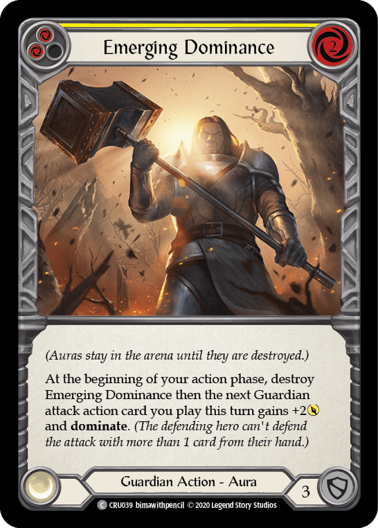 Emerging Dominance (Yellow) [CRU039] (Crucible of War) 1st Edition Normal - POKÉ JEUX