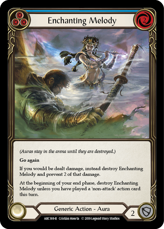 Enchanting Melody (Blue) [ARC169-R] (Arcane Rising) 1st Edition Rainbow Foil - POKÉ JEUX