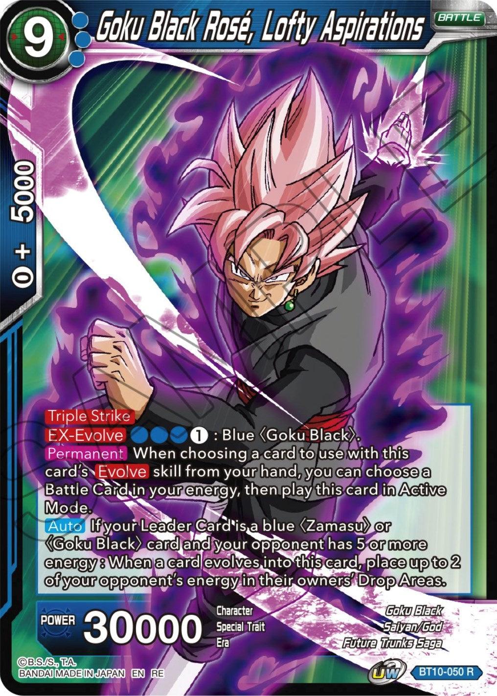Goku Black Rose, Lofty Aspirations (Reprint) (BT10-050) [Ultimate Deck 2023] - POKÉ JEUX