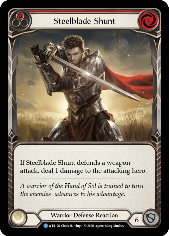 Steelblade Shunt (Red) [U-WTR126] (Welcome to Rathe Unlimited) Unlimited Rainbow Foil - POKÉ JEUX