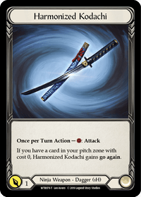 Harmonized Kodachi // Rhinar, Reckless Rampage [WTR078-T // WTR001-T] (Welcome to Rathe) Alpha Print Normal - POKÉ JEUX