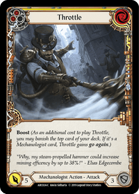 Throttle (Yellow) [ARC024-C] (Arcane Rising) 1st Edition Normal - POKÉ JEUX