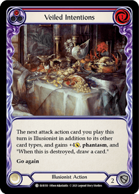 Veiled Intentions (Red) [EVR150] (Everfest) 1st Edition Rainbow Foil - POKÉ JEUX