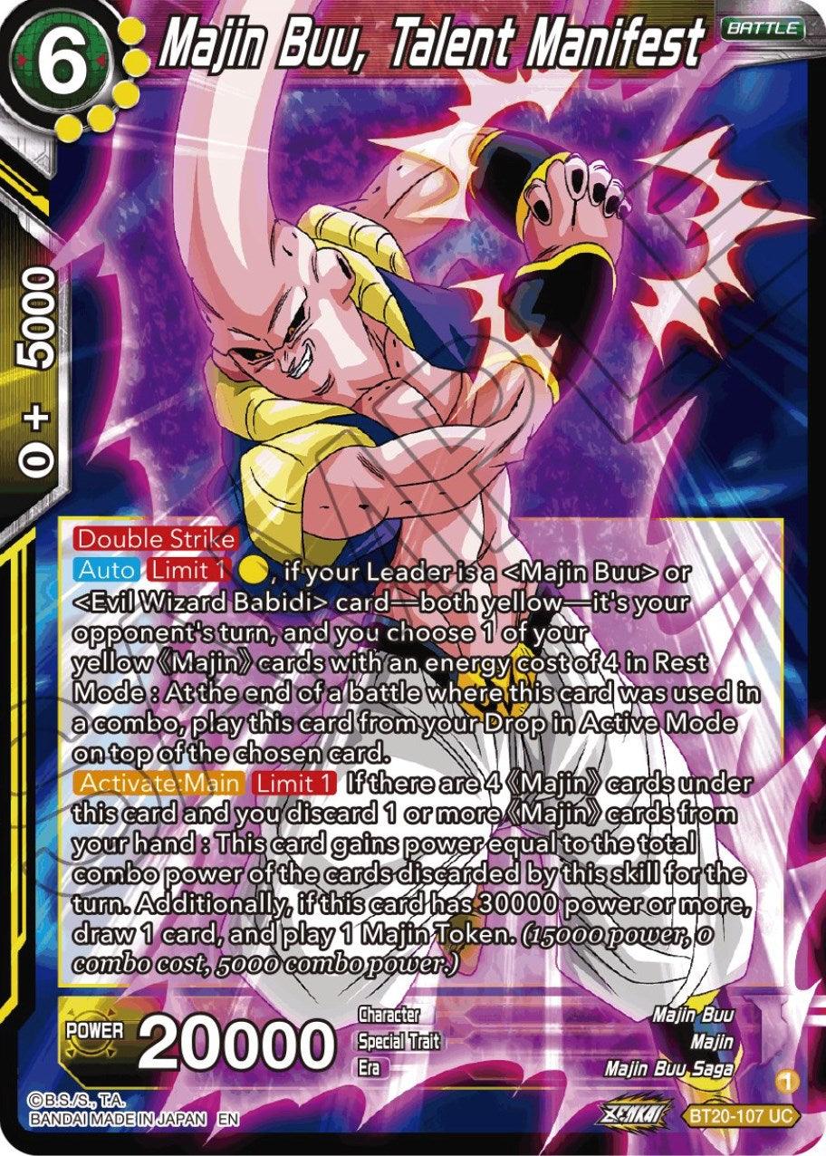 Majin Buu, Talent Manifest (BT20-107) [Power Absorbed] - POKÉ JEUX
