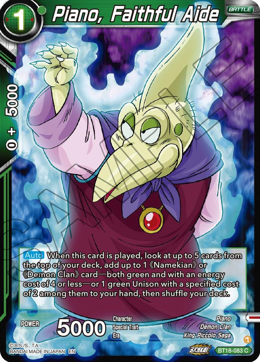 Piano, Faithful Aide (BT18-083) [Dawn of the Z-Legends] - POKÉ JEUX