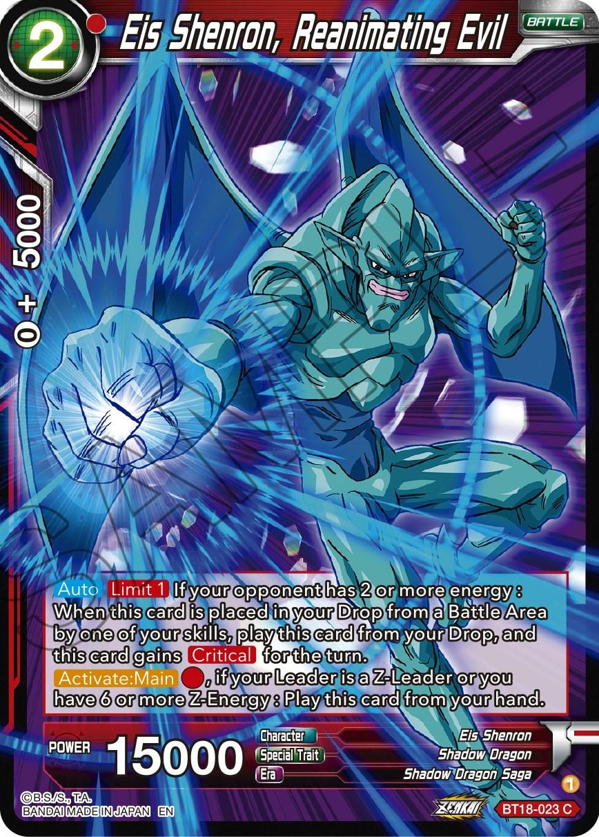 Eis Shenron, Reanimating Evil (BT18-023) [Dawn of the Z-Legends] - POKÉ JEUX