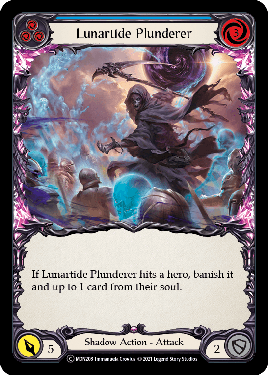 Lunartide Plunderer (Blue) [U-MON208-RF] (Monarch Unlimited) Unlimited Rainbow Foil - POKÉ JEUX