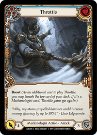Throttle (Blue) [ARC025-C] (Arcane Rising) 1st Edition Normal - POKÉ JEUX