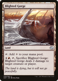 Blighted Gorge [Duel Decks: Merfolk vs. Goblins]
