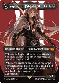 Sephiroth, Fabled SOLDIER (Borderless) (0382) (FIN-382) - FINAL FANTASY Foil