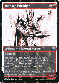 Furnace Punisher (Showcase Ichor Step-and-Compleat Foil) [Phyrexia: All Will Be One]