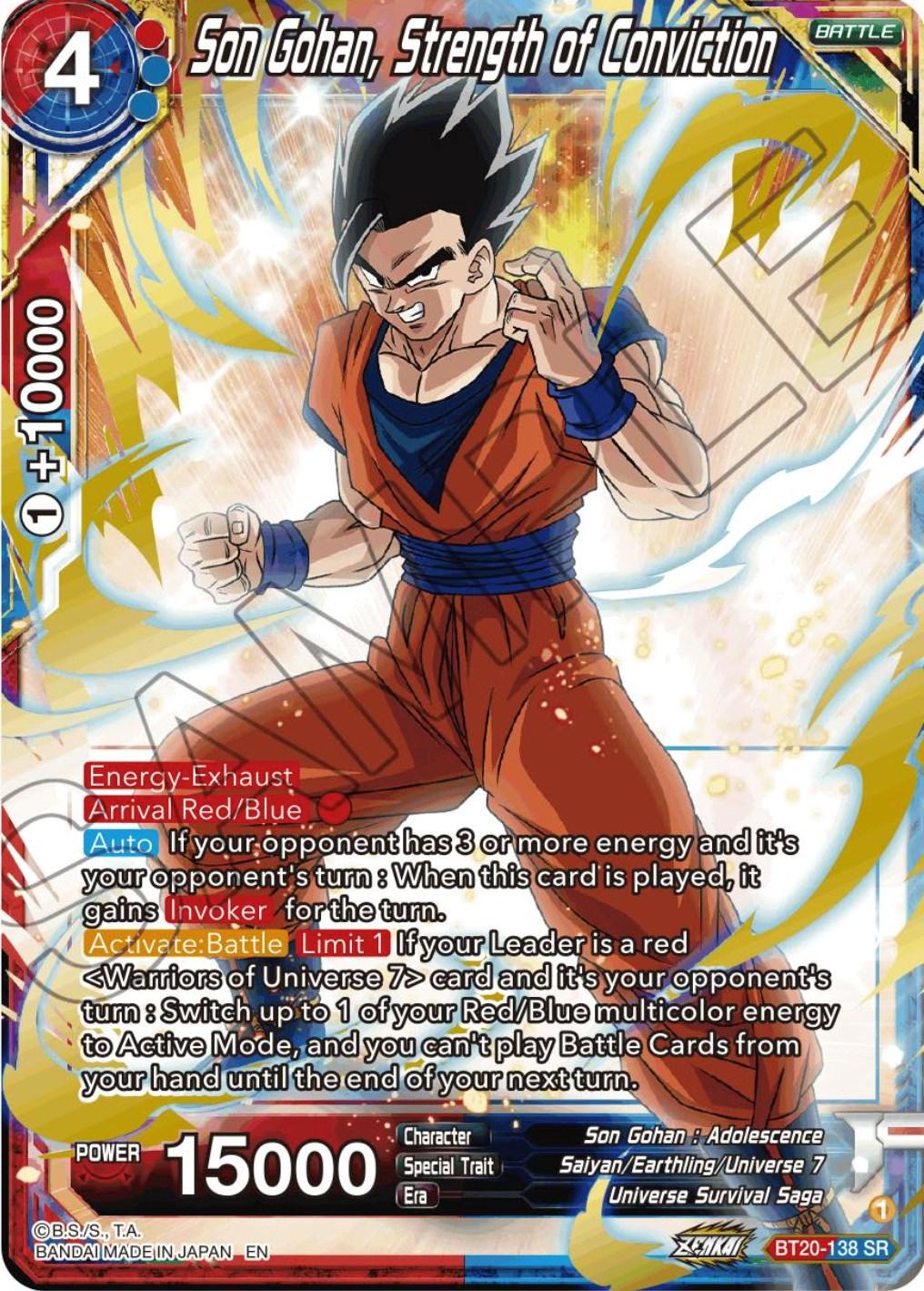 Son Gohan, Strength of Conviction (BT20-138) [Power Absorbed] - POKÉ JEUX