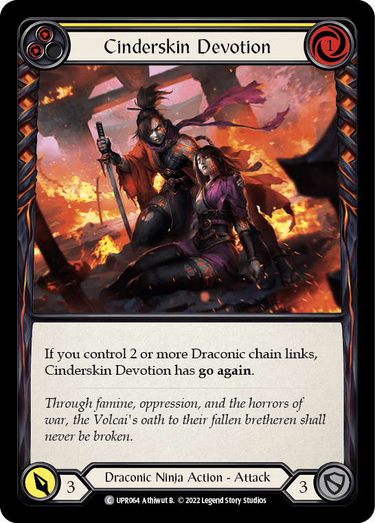 Cinderskin Devotion (Yellow) [UPR064] (Uprising) Rainbow Foil - POKÉ JEUX