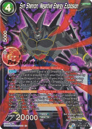 Syn Shenron, Negative Energy Explosion (BT14-131) [Cross Spirits Prerelease Promos] - POKÉ JEUX