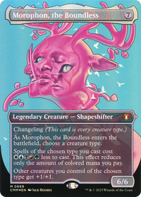 Morophon, the Boundless (Borderless Textured Foil Frame Break) [Commander Masters]