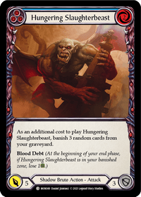 Hungering Slaughterbeast (Blue) [MON149-RF] (Monarch) 1st Edition Rainbow Foil - POKÉ JEUX