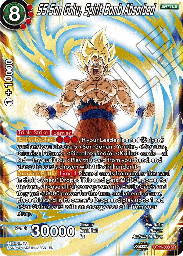 SS Son Goku, Spirit Bomb Absorbed (BT19-008) [Fighter's Ambition] - POKÉ JEUX