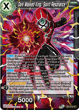 Dark Masked King, Spirit Resonance (Starter Deck - Darkness Reborn) (SD16-02) [Cross Spirits] - POKÉ JEUX