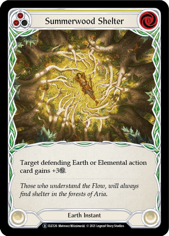 Summerwood Shelter (Yellow) [U-ELE126] (Tales of Aria Unlimited) Unlimited Rainbow Foil - POKÉ JEUX