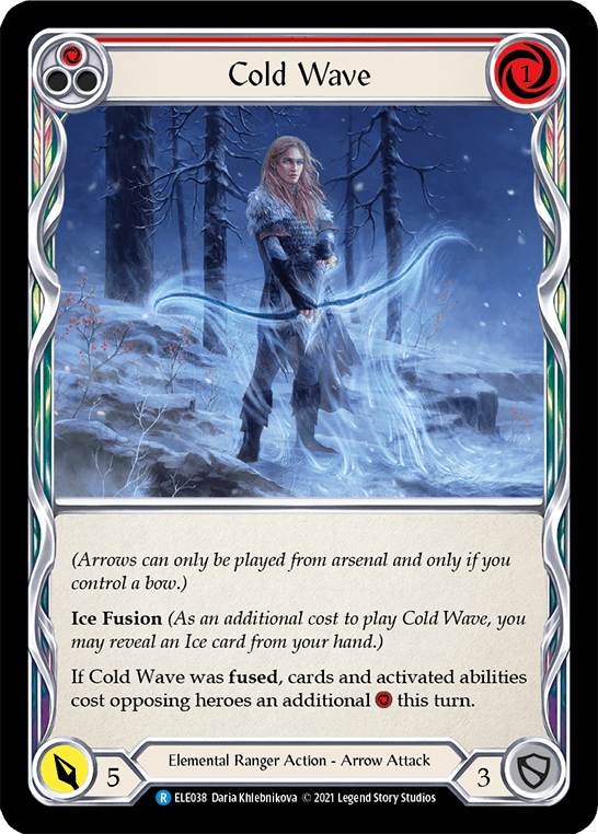 Cold Wave (Red) [ELE038] (Tales of Aria) 1st Edition Normal - POKÉ JEUX