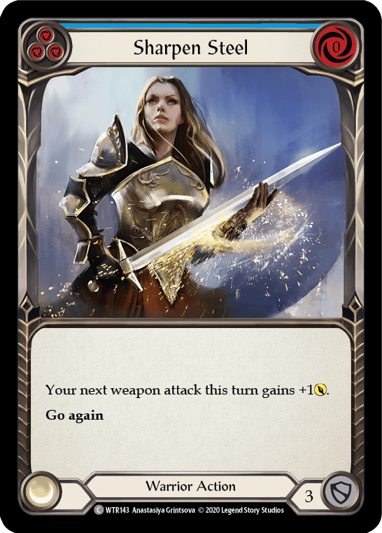 Sharpen Steel (Blue) [U-WTR143] (Welcome to Rathe Unlimited) Unlimited Normal - POKÉ JEUX