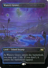 Watery Grave (Borderless) (Galaxy Foil) [Unfinity]