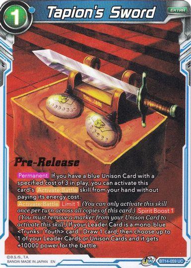 Tapion's Sword (BT14-059) [Cross Spirits Prerelease Promos] - POKÉ JEUX