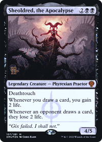 Sheoldred, the Apocalypse [Dominaria United Prerelease Promos]