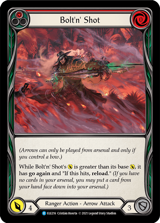 Bolt'n' Shot (Red) [ELE216] (Tales of Aria) 1st Edition Rainbow Foil - POKÉ JEUX