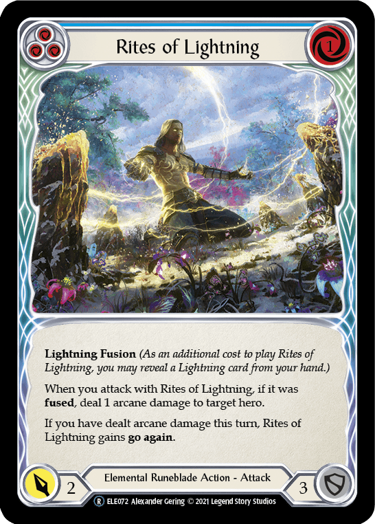Rites of Lightning (Blue) [U-ELE072] (Tales of Aria Unlimited) Unlimited Normal - POKÉ JEUX