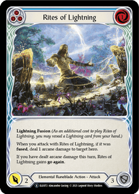 Rites of Lightning (Blue) [U-ELE072] (Tales of Aria Unlimited) Unlimited Normal - POKÉ JEUX
