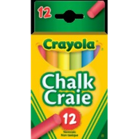 CRAYOLA - 12 COLOURED DUSTLESS CHALK — LOT × 10 (Special Order)