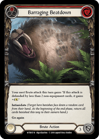 Barraging Beatdown (Red) [WTR017-R] (Welcome to Rathe) Alpha Print Normal - POKÉ JEUX