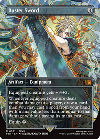 Buster Sword (Borderless) (FIN-351) - FINAL FANTASY Foil