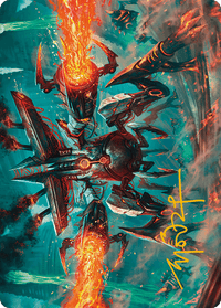 Exterminator Magmarch Art Card (Gold-Stamped Signature) [Modern Horizons 3 Art Series] - POKÉ JEUX