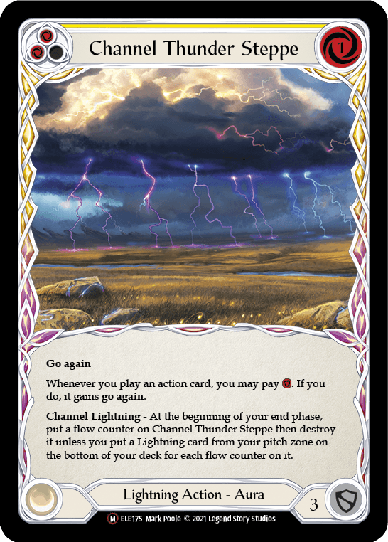 Channel Thunder Steppe [U-ELE175] (Tales of Aria Unlimited) Unlimited Rainbow Foil - POKÉ JEUX