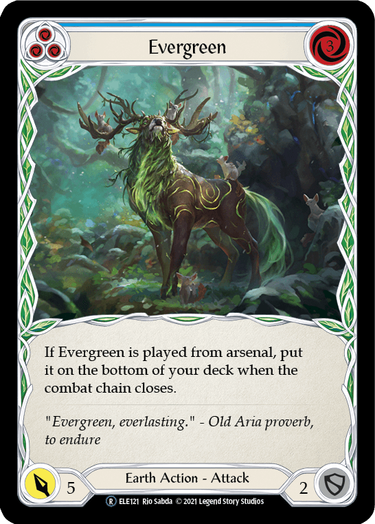 Evergreen (Blue) [U-ELE121] (Tales of Aria Unlimited) Unlimited Normal - POKÉ JEUX