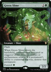 Green Slime (Extended Art) [Commander Legends: Battle for Baldur's Gate]