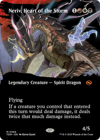 Neriv, Heart of the Storm (Borderless) (TDM-366) - Tarkir: Dragonstorm Foil