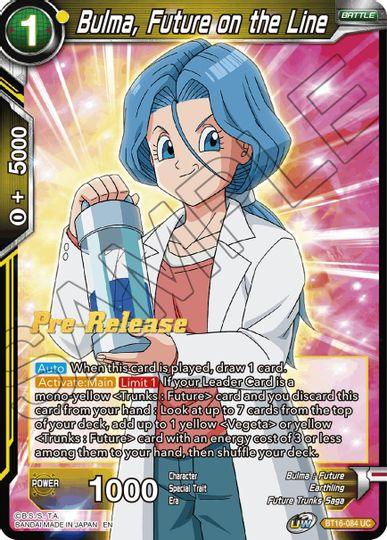 Bulma, Future on the Line (BT16-084) [Realm of the Gods Prerelease Promos] - POKÉ JEUX