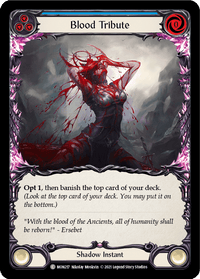 Blood Tribute (Blue) [MON217] (Monarch) 1st Edition Normal - POKÉ JEUX