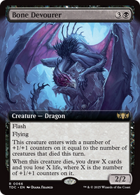 Bone Devourer (Extended Art) (TDC-066) - Commander: Tarkir: Dragonstorm