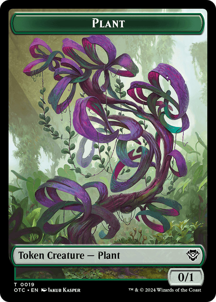 Plant // Sand Warrior Double-Sided Token [Outlaws of Thunder Junction Commander Tokens] - POKÉ JEUX
