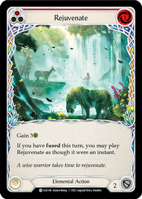 Rejuvenate (Red) [ELE106] (Tales of Aria) 1st Edition Rainbow Foil - POKÉ JEUX