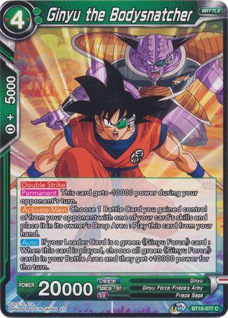 Ginyu the Bodysnatcher (BT10-077) [Rise of the Unison Warrior] - POKÉ JEUX
